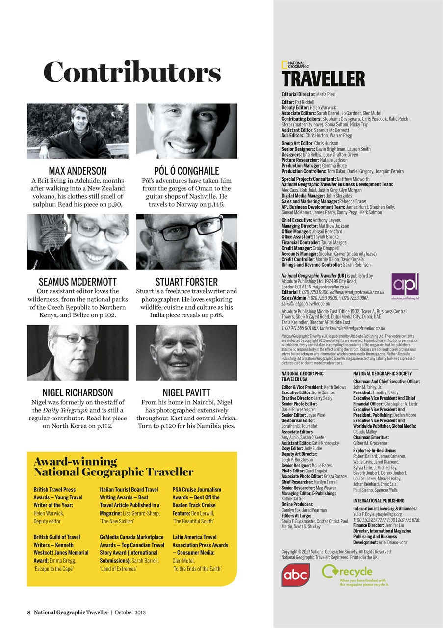 National Geographic Traveller UK Preview Pages