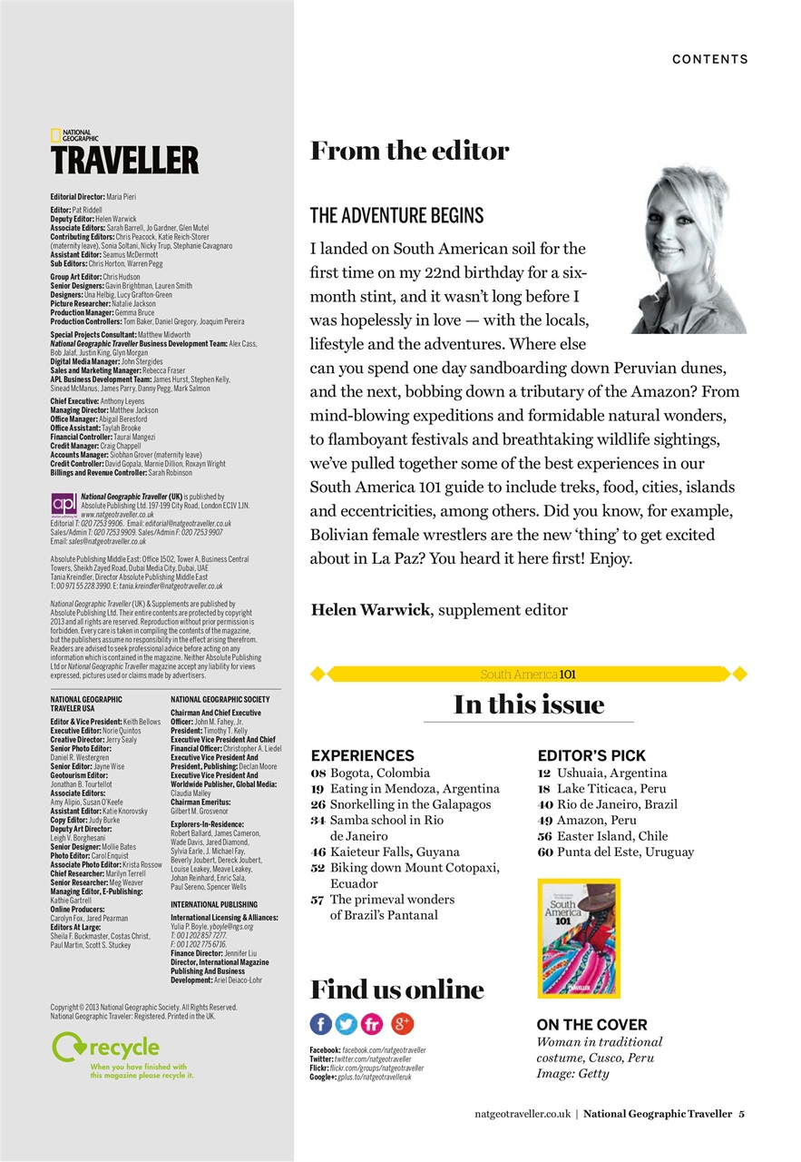 National Geographic Traveller UK Preview Pages