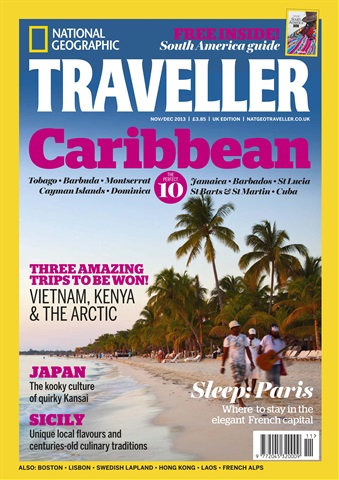 National Geographic Traveller (UK) issue Nov/Dec 2013