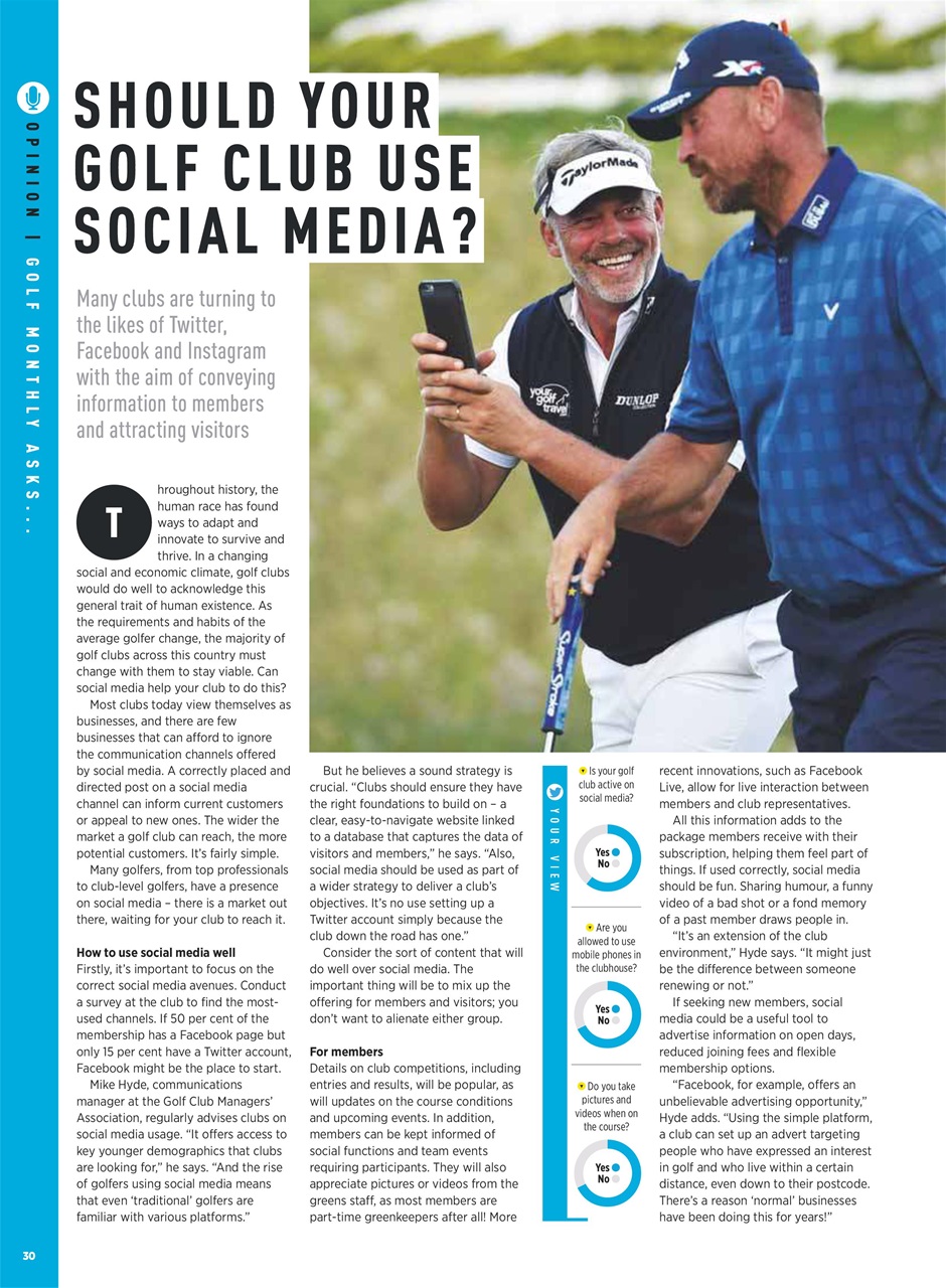 Golf Monthly Preview Pages