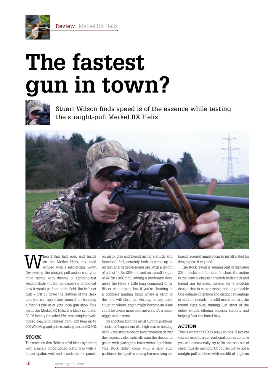 Sporting Rifle Preview Pages