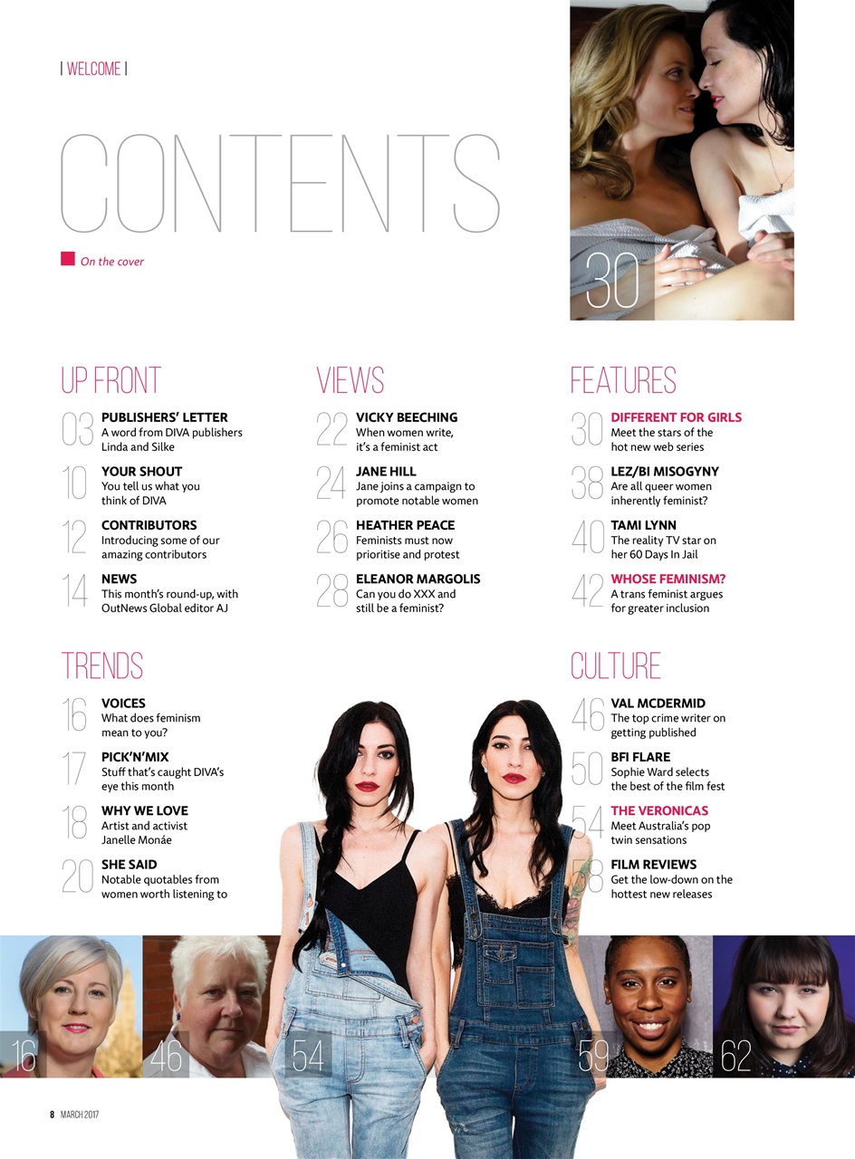 DIVA Magazine Preview Pages