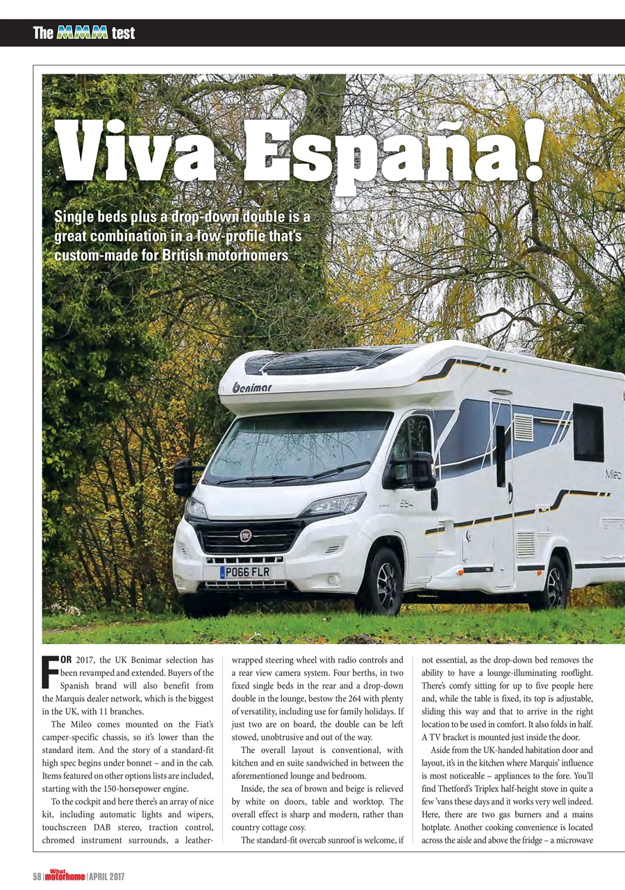 What Motorhome magazine Preview Pages