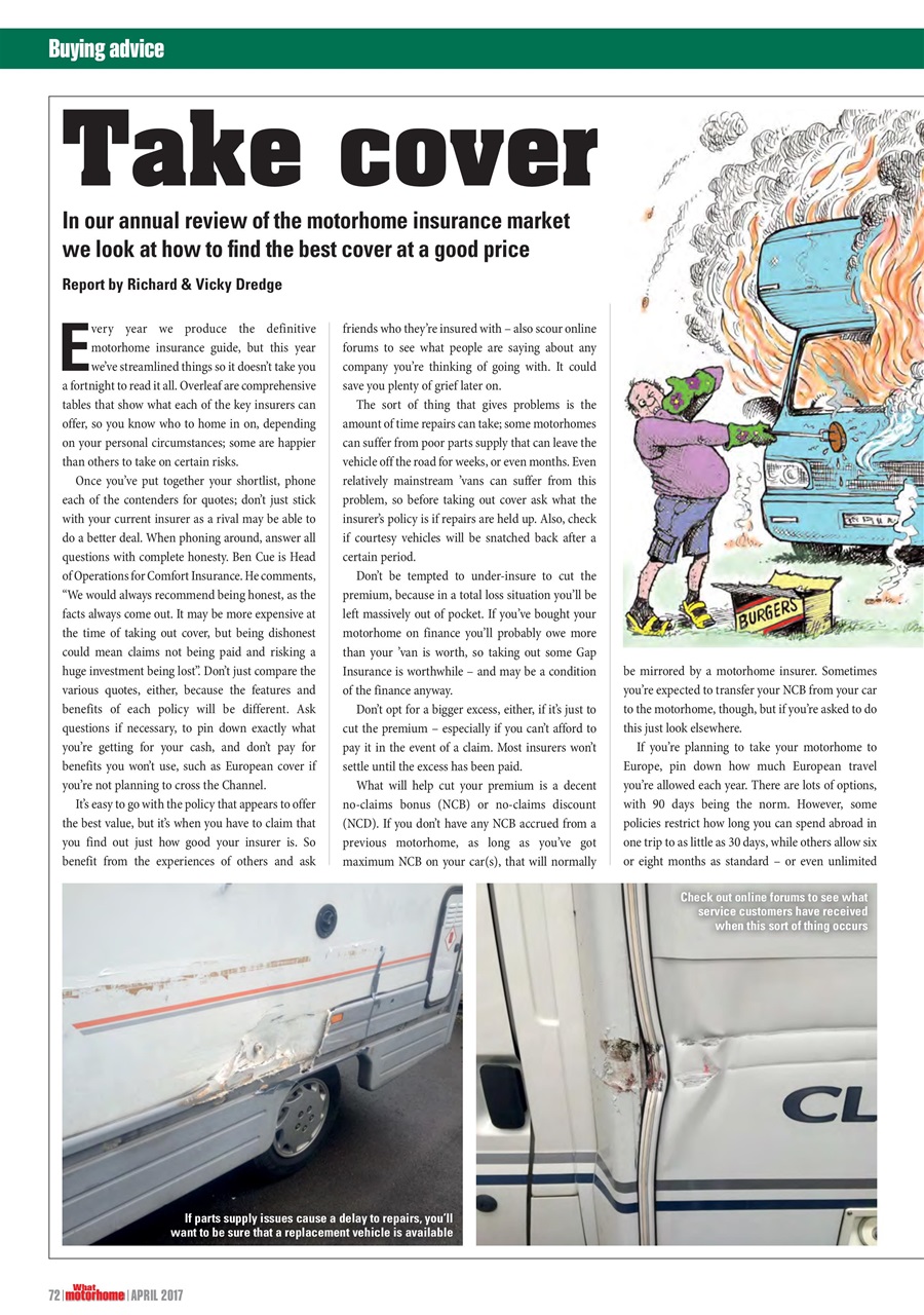 What Motorhome magazine Preview Pages