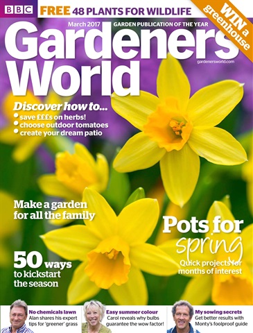 BBC Gardeners’ World Magazine issue March 2017