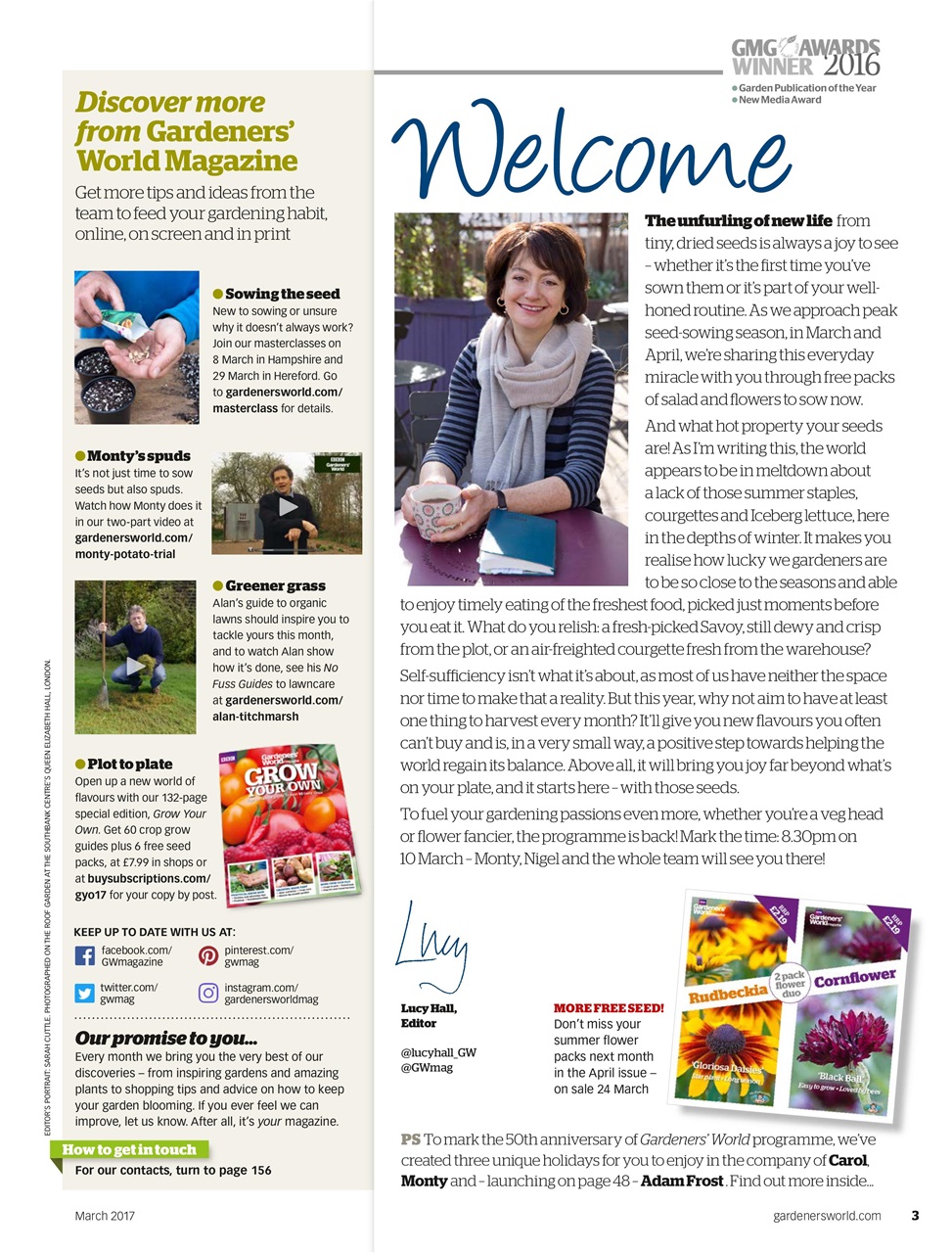 BBC Gardeners’ World Magazine Preview Pages