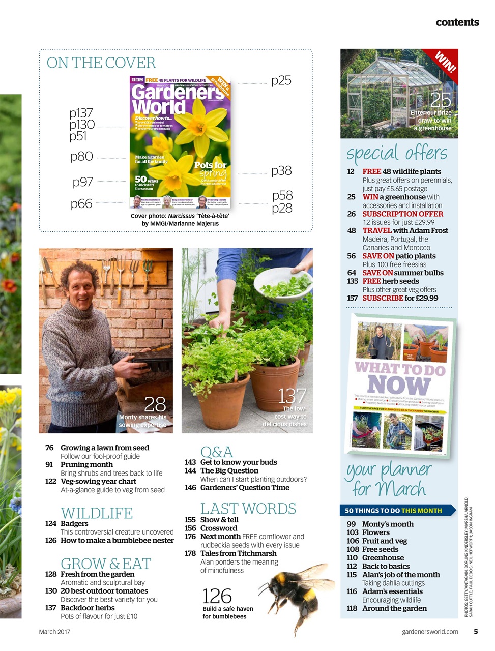 BBC Gardeners’ World Magazine Preview Pages