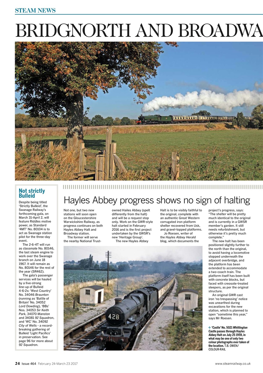 Steam Railway Preview Pages