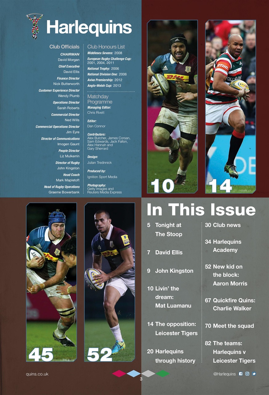 Harlequins Preview Pages