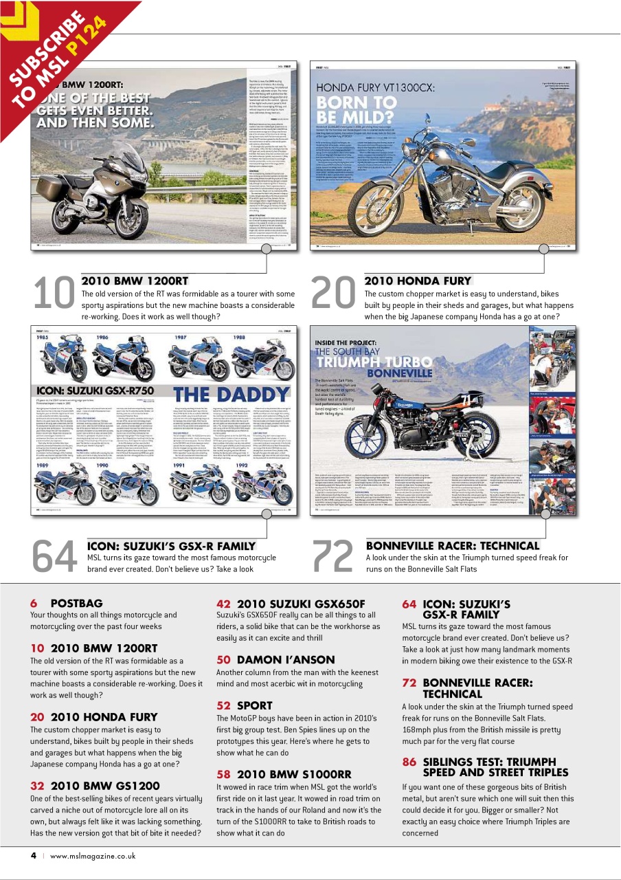 Motorcycle Sport & Leisure Preview Pages