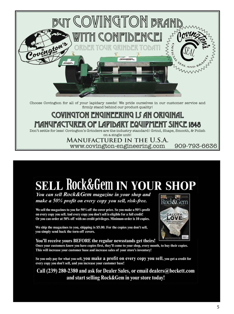 Rock&Gem Magazine Preview Pages