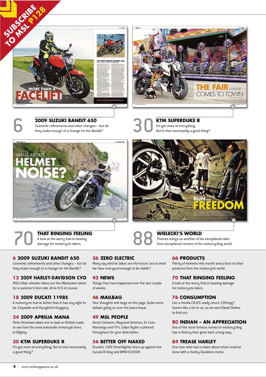 Motorcycle Sport & Leisure Preview Pages