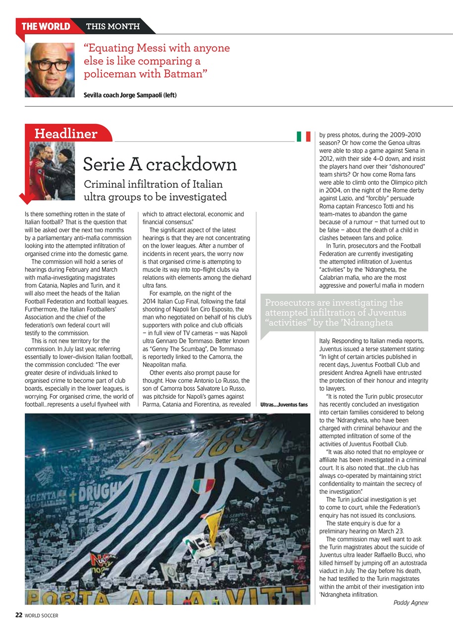 World Soccer Preview Pages