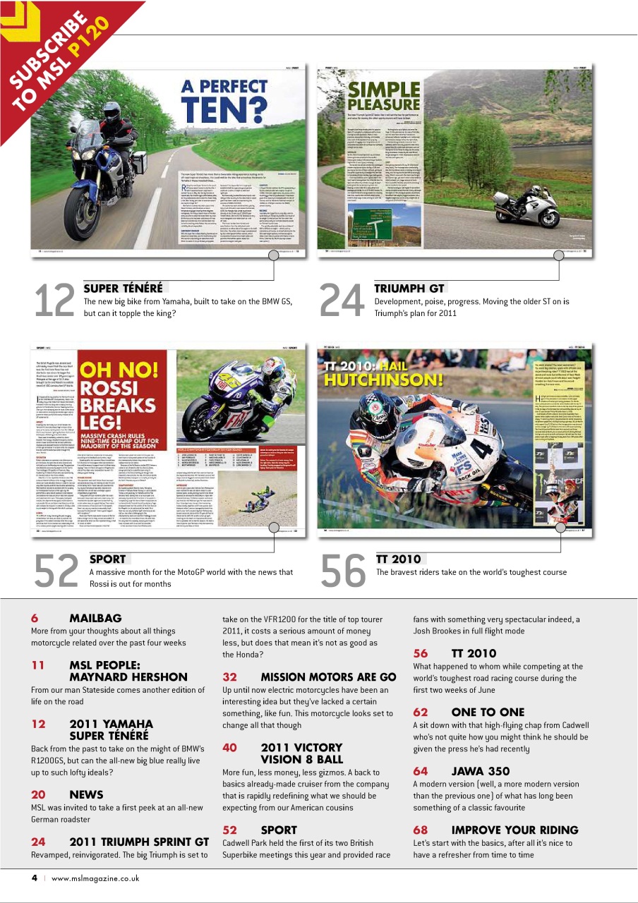 Motorcycle Sport & Leisure Preview Pages