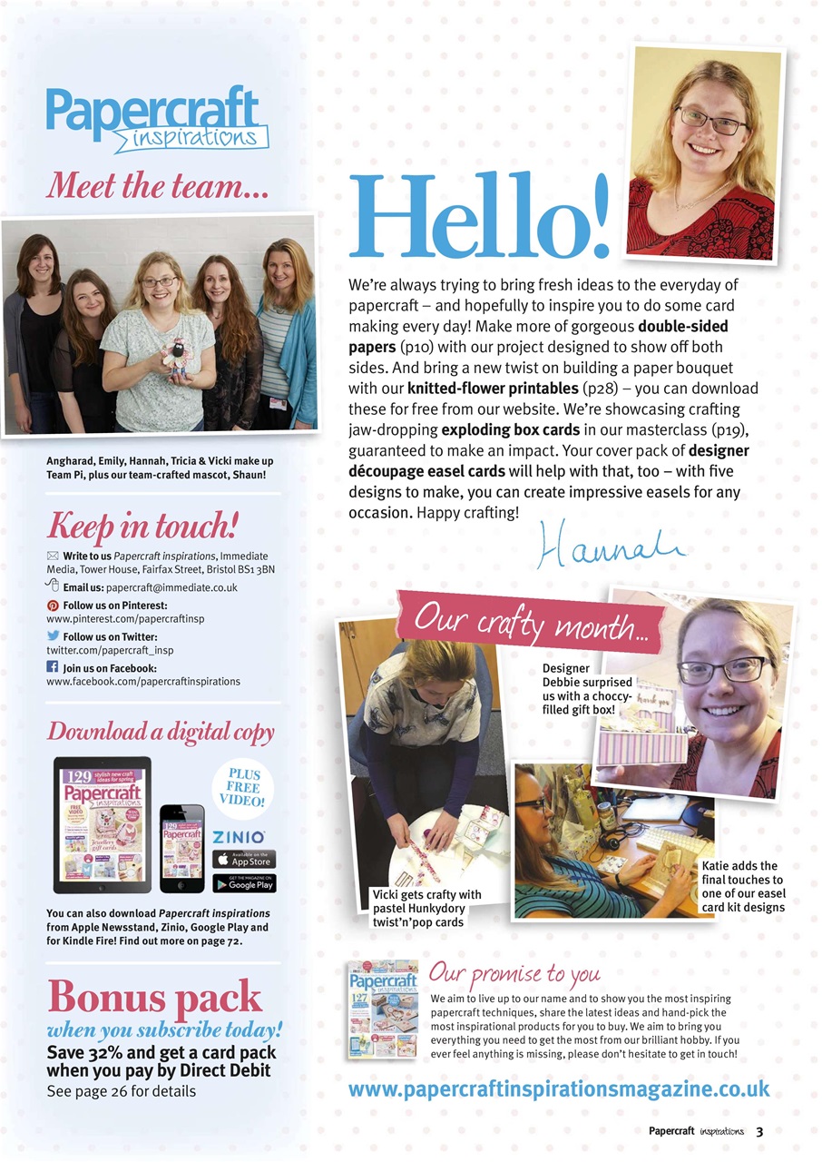 Papercraft Inspirations Preview Pages