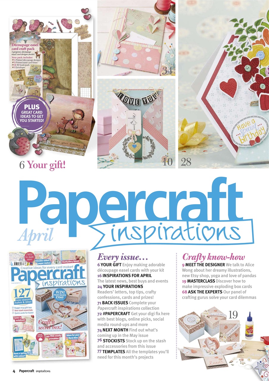 Papercraft Inspirations Preview Pages