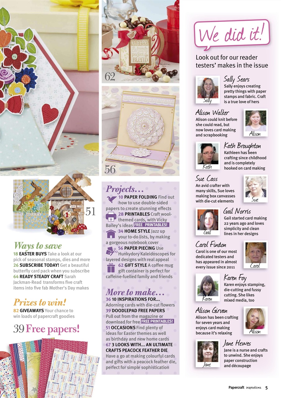 Papercraft Inspirations Preview Pages