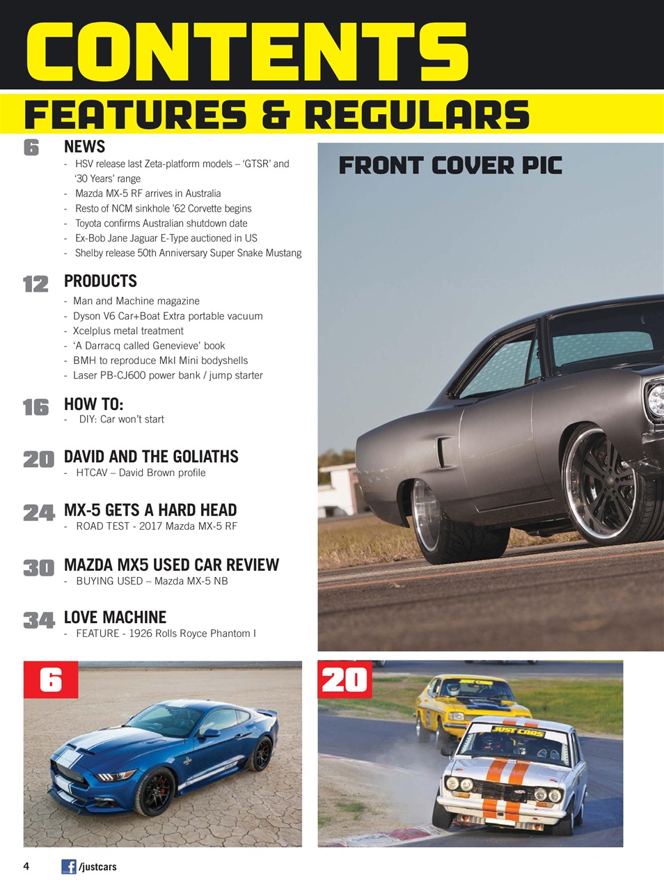 JUST CARS Preview Pages