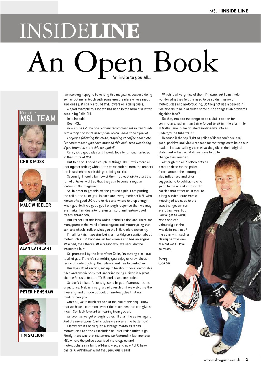 Motorcycle Sport & Leisure Preview Pages