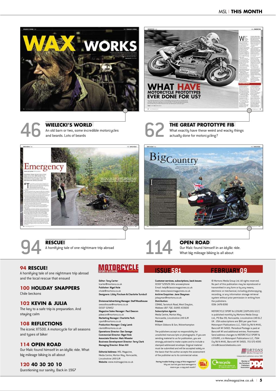 Motorcycle Sport & Leisure Preview Pages