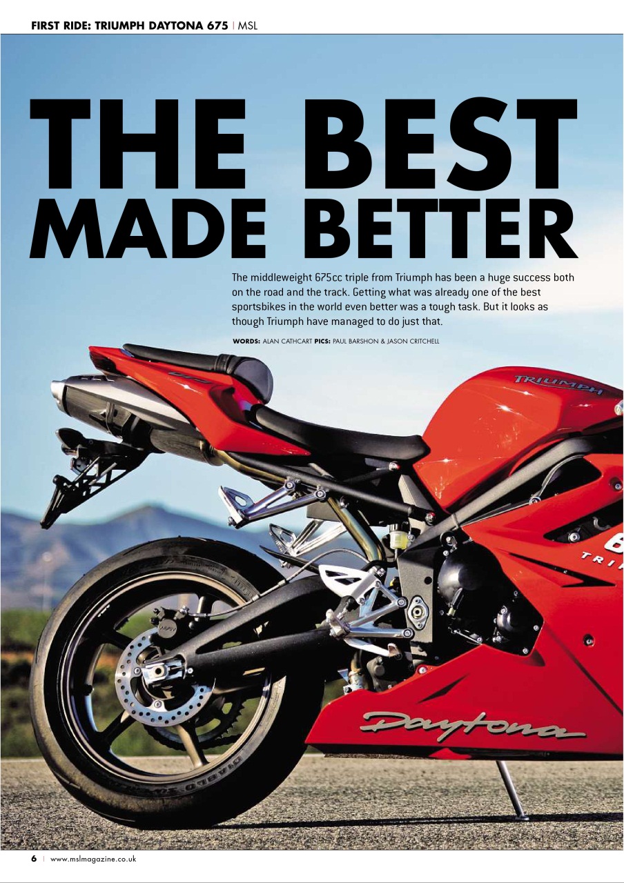 Motorcycle Sport & Leisure Preview Pages