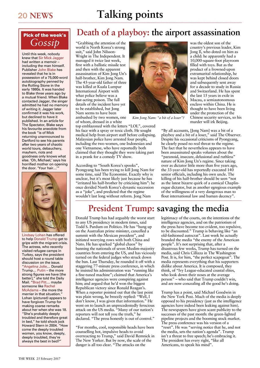 The Week Preview Pages