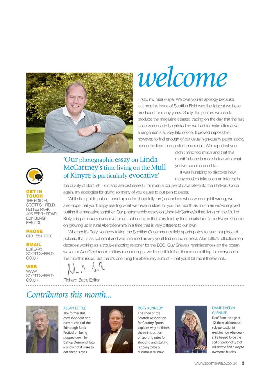 Scottish Field Preview Pages