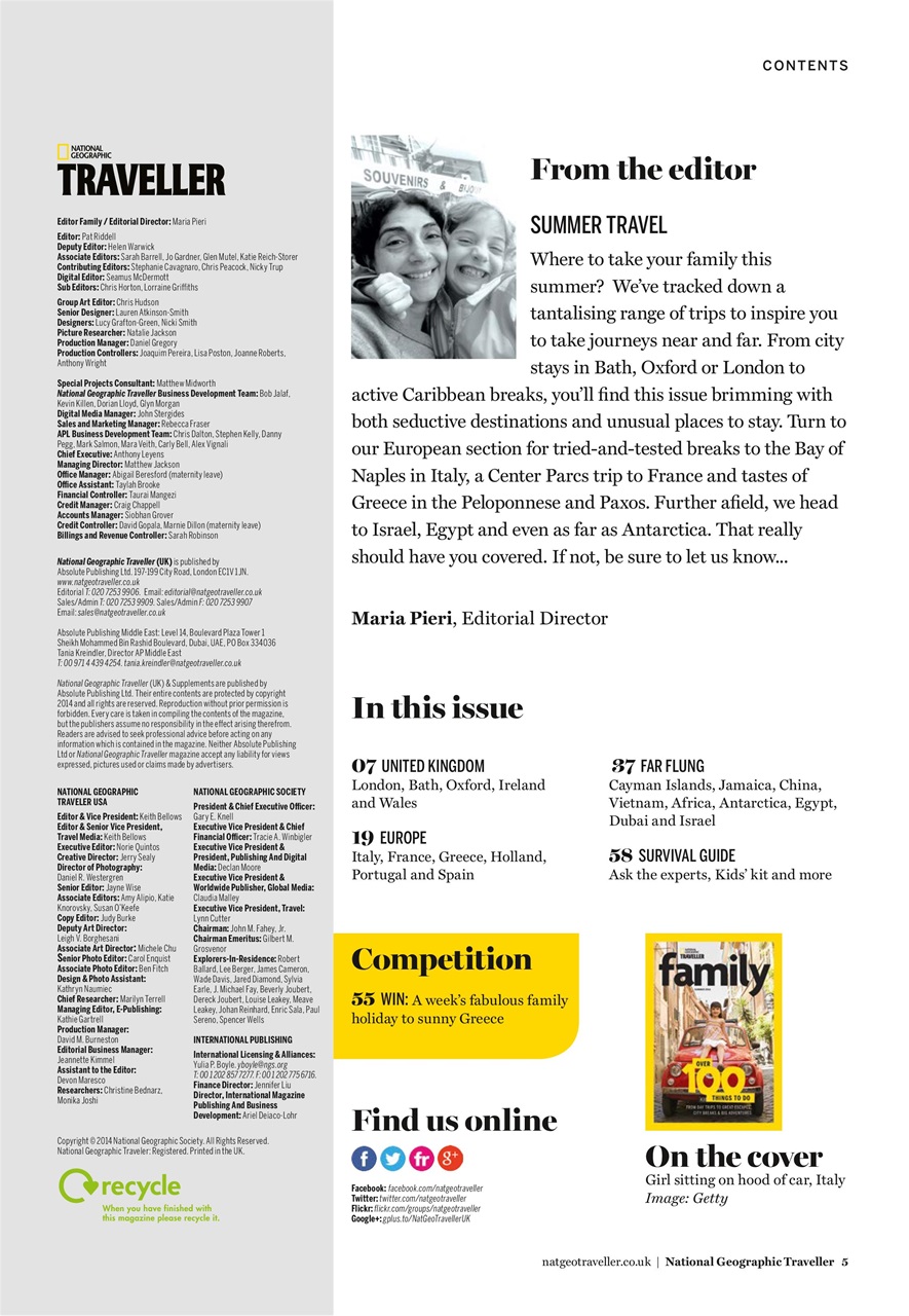 National Geographic Traveller UK Preview Pages