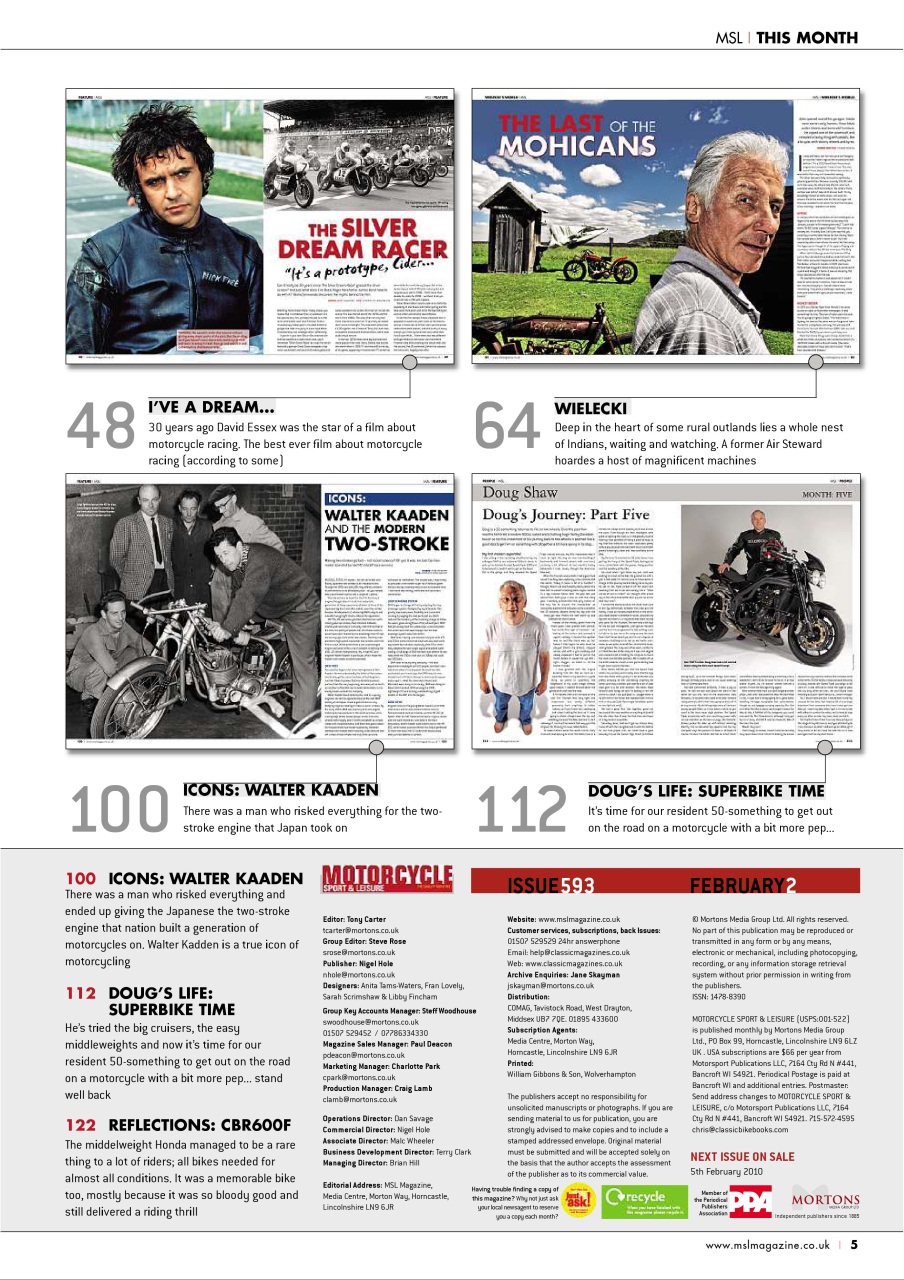 Motorcycle Sport & Leisure Preview Pages