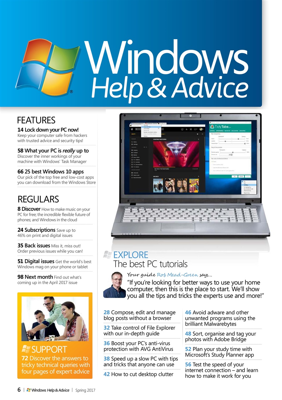 Windows Help & Advice Preview Pages