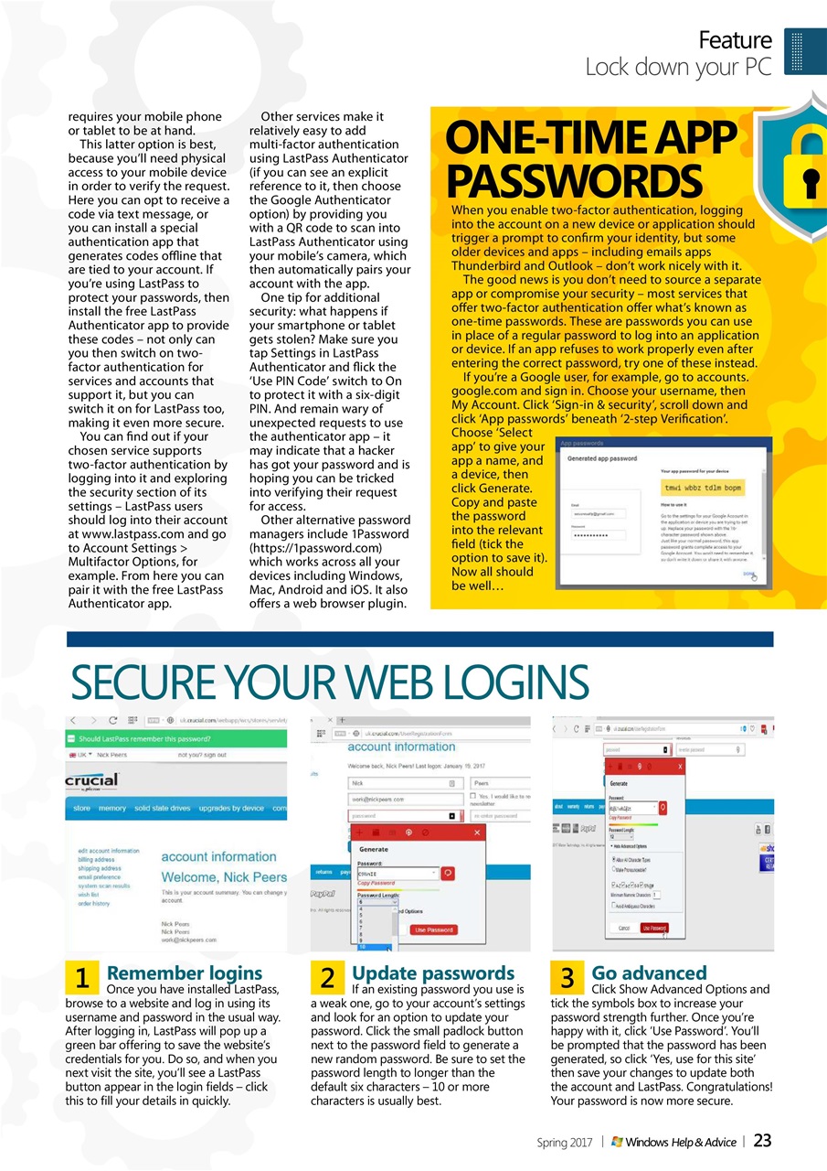 Windows Help & Advice Preview Pages