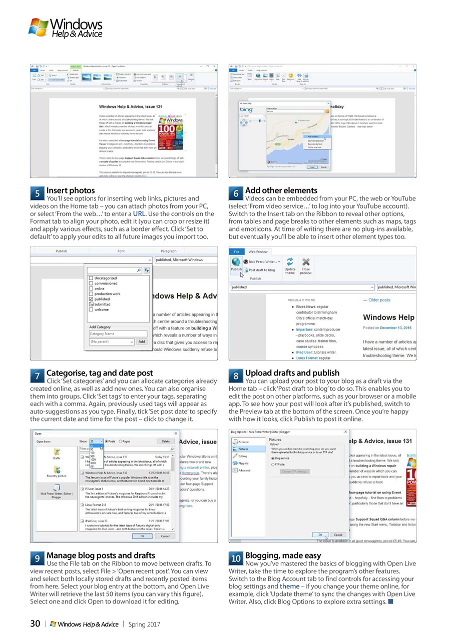 Windows Help & Advice Preview Pages