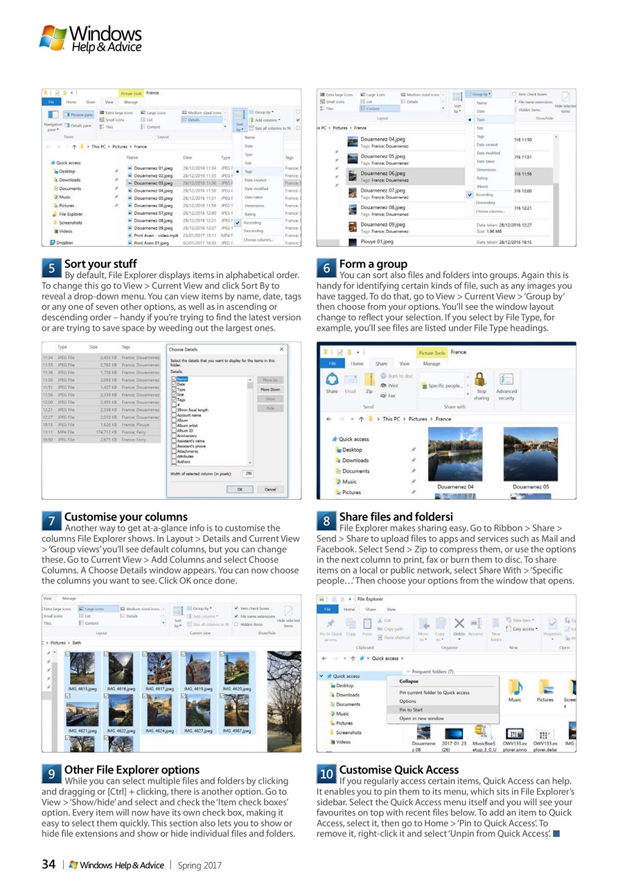 Windows Help & Advice Preview Pages