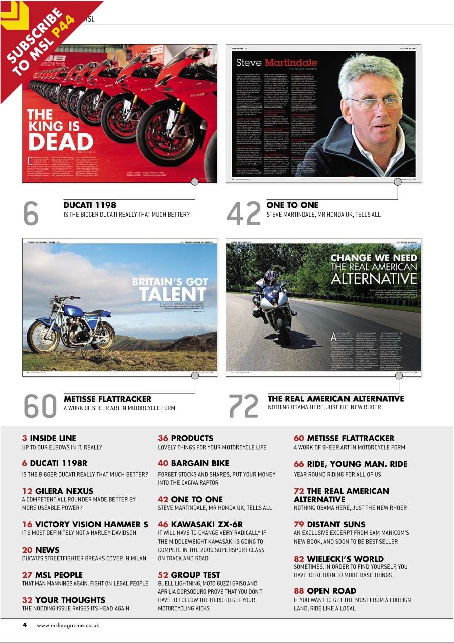 Motorcycle Sport & Leisure Preview Pages