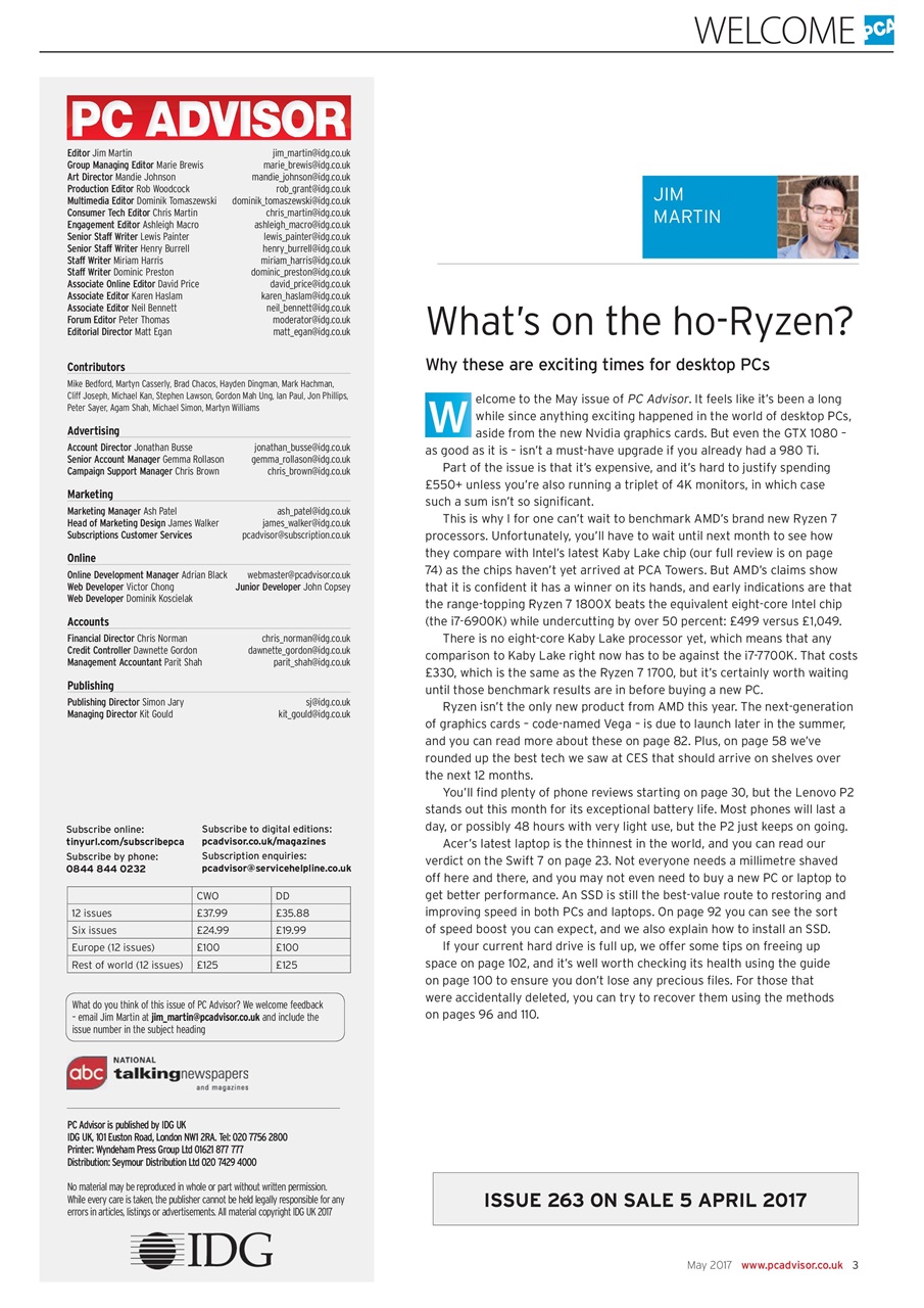 Tech Advisor Preview Pages