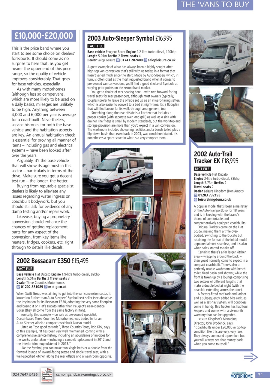 Buying Your Perfect Motorhome Preview Pages