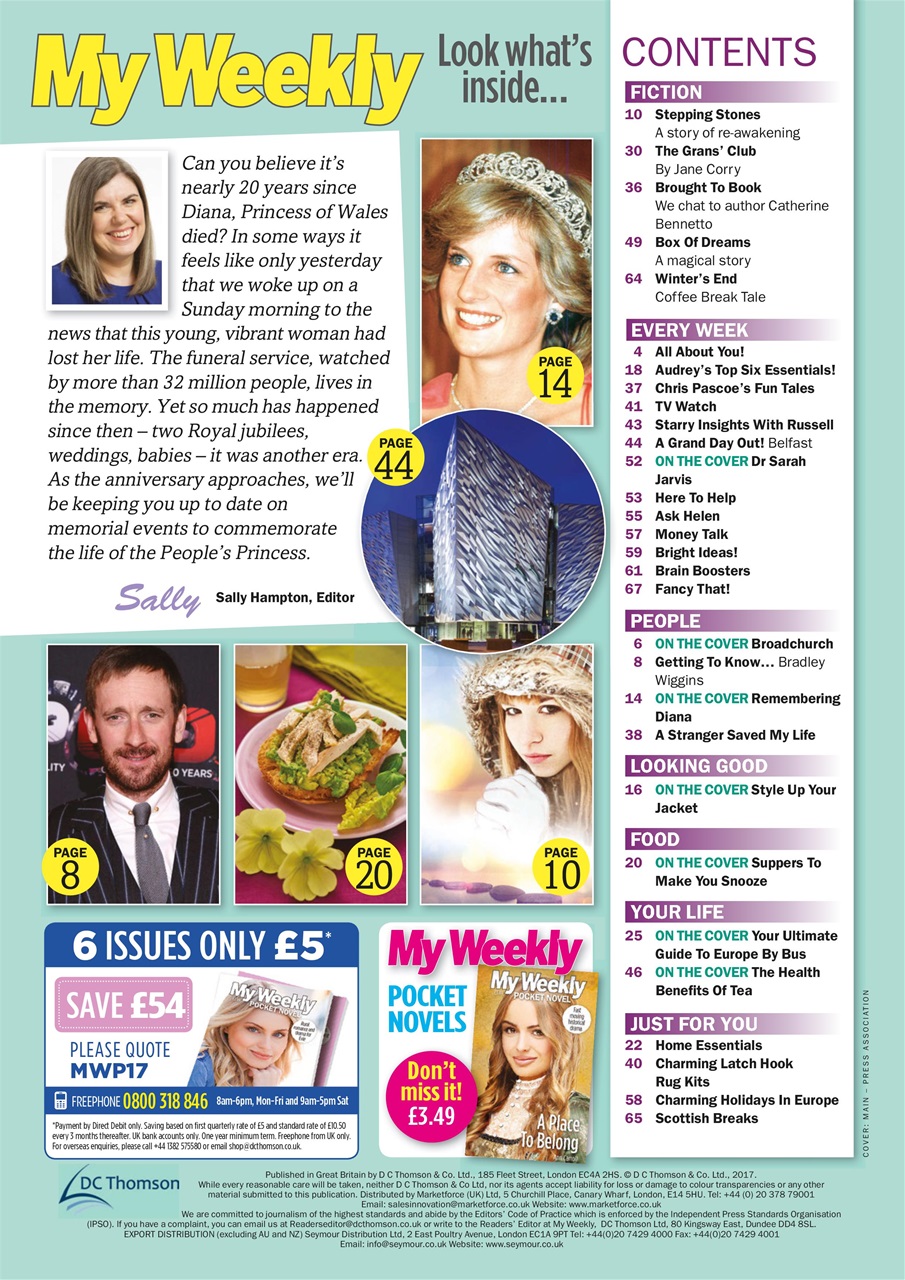 My Weekly Preview Pages