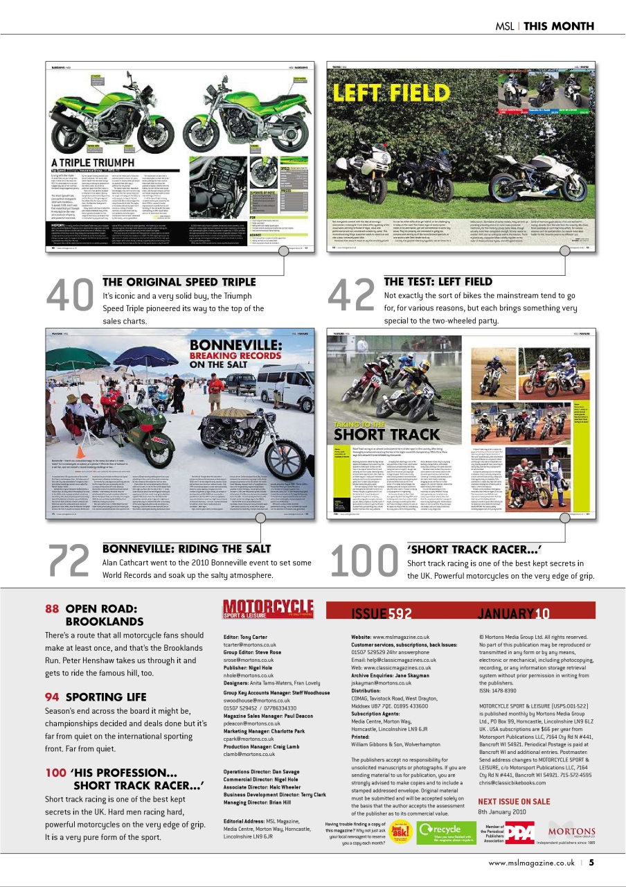 Motorcycle Sport & Leisure Preview Pages