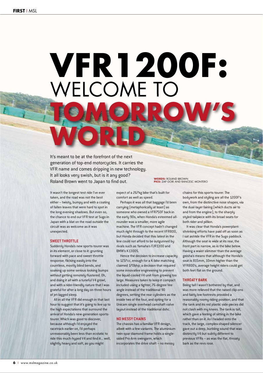 Motorcycle Sport & Leisure Preview Pages