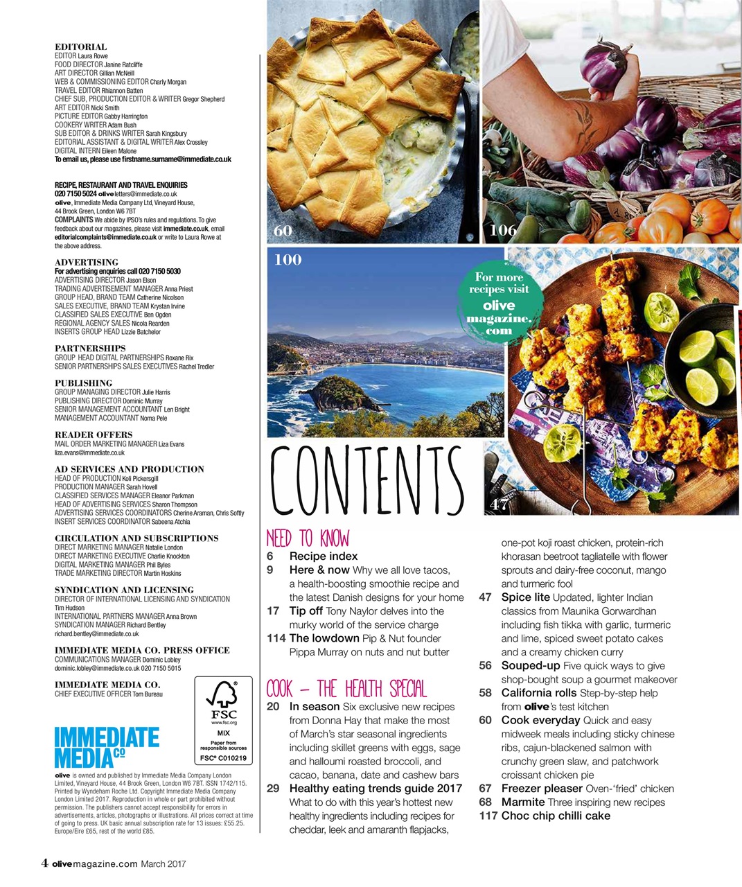 Olive Magazine Preview Pages