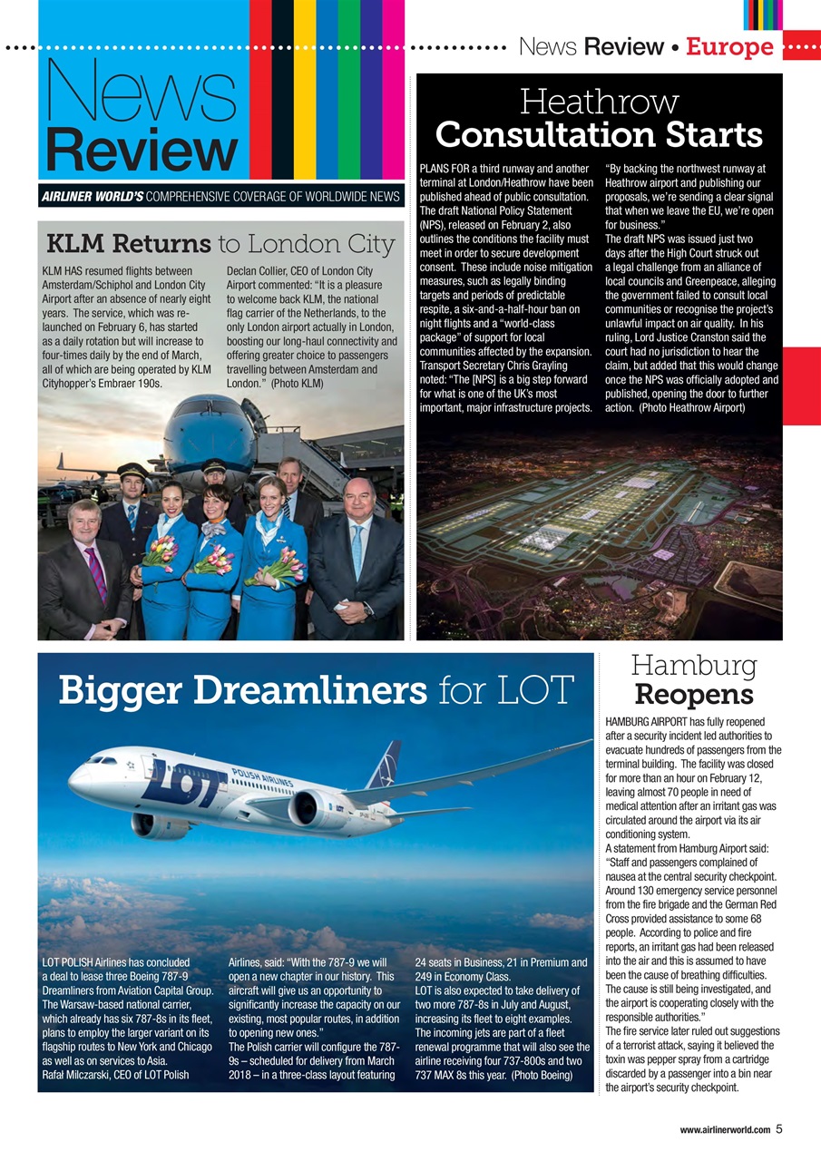 Airliner World Preview Pages