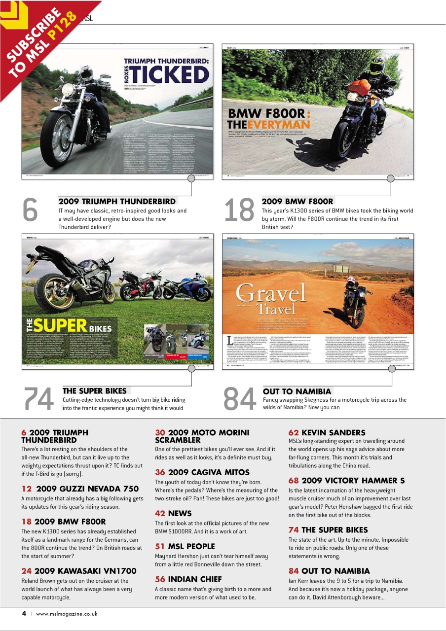Motorcycle Sport & Leisure Preview Pages