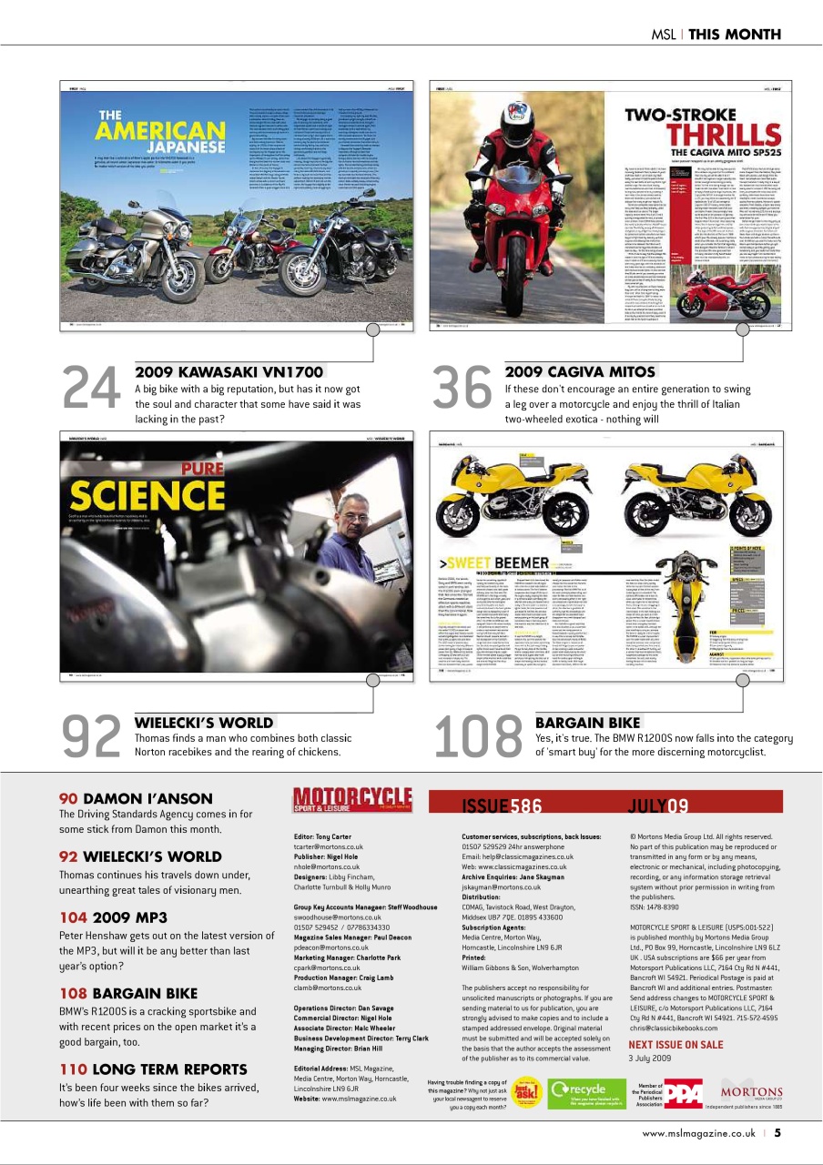 Motorcycle Sport & Leisure Preview Pages