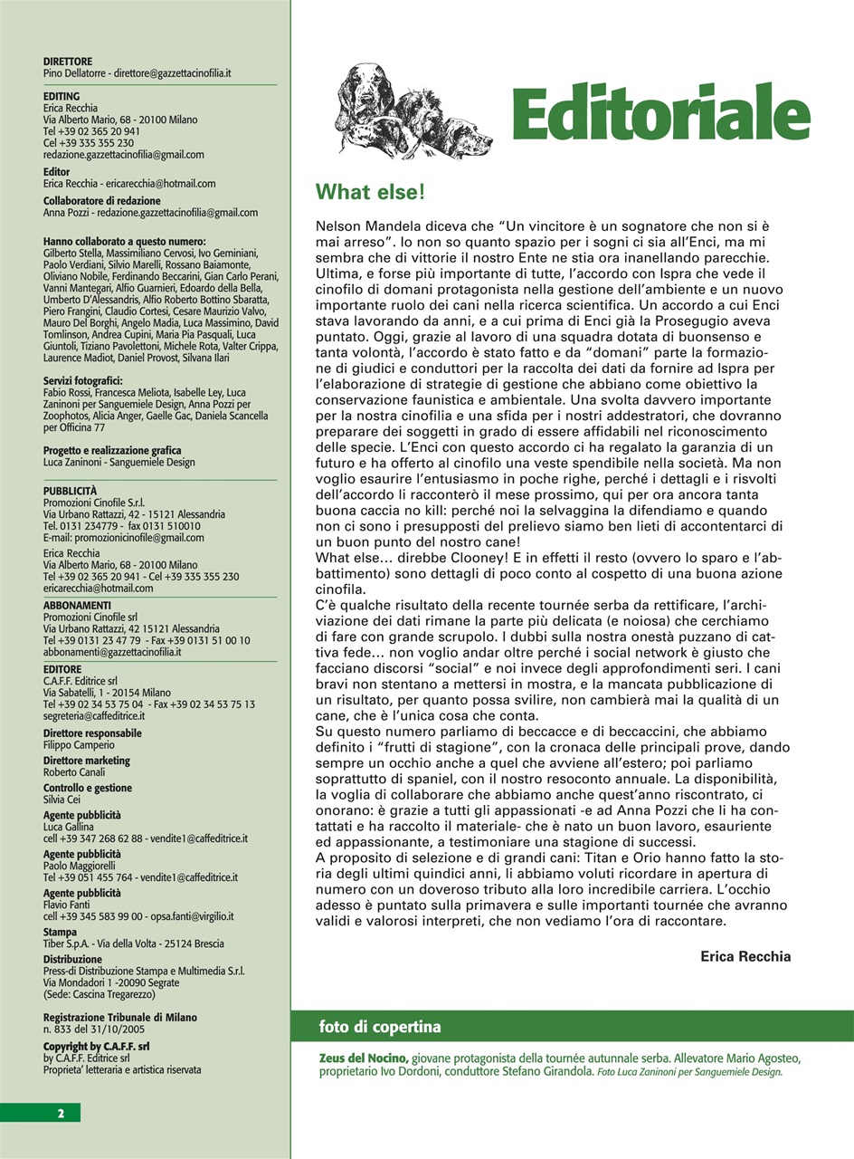 La Gazzetta Della Cinofilia Venatoria Preview Pages