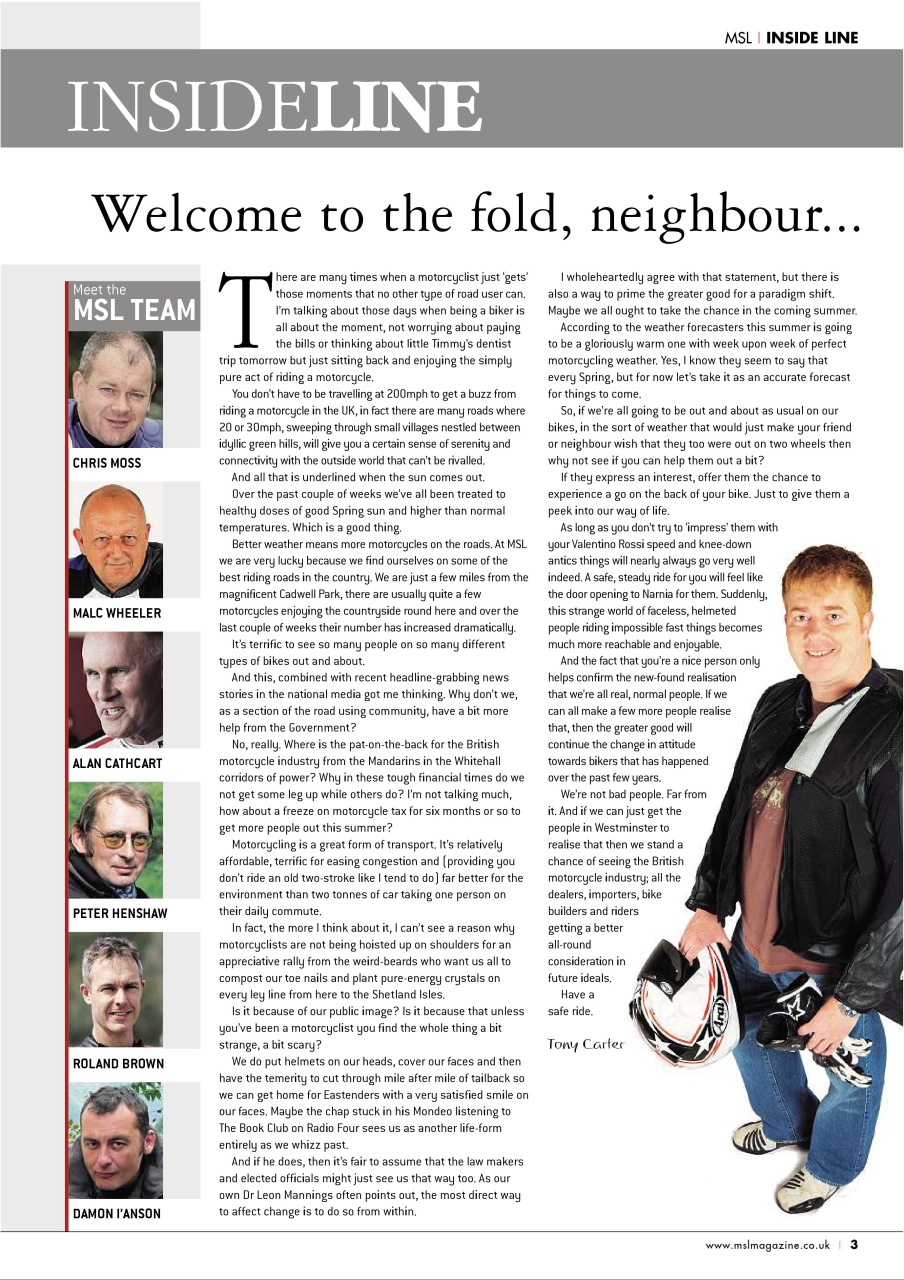 Motorcycle Sport & Leisure Preview Pages