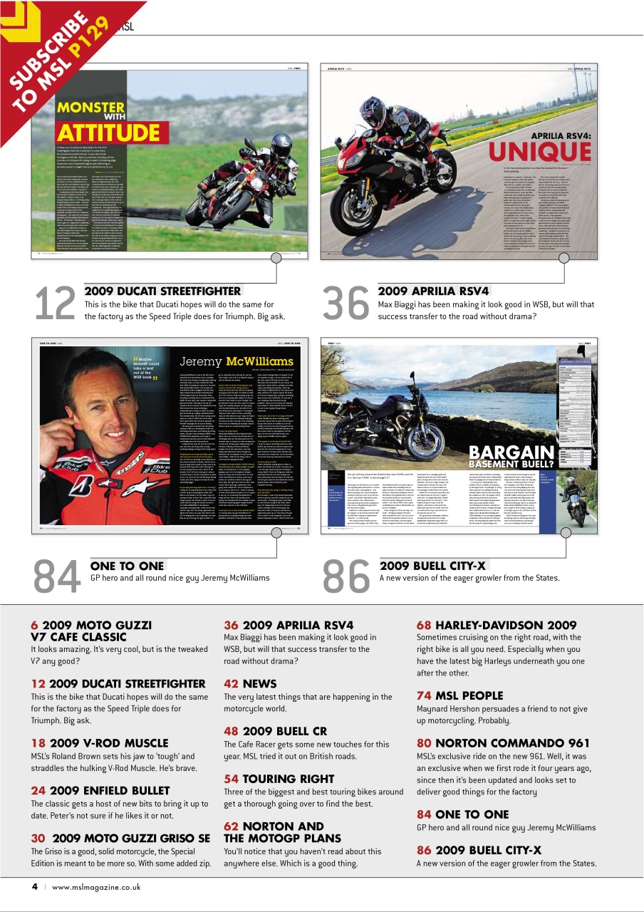 Motorcycle Sport & Leisure Preview Pages