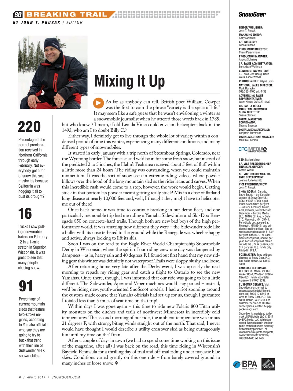 SnowGoer Preview Pages