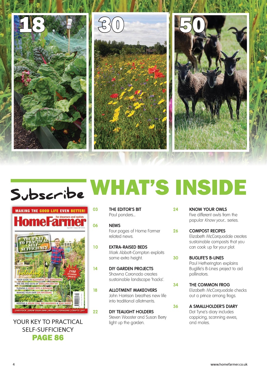 Home Farmer Magazine Preview Pages