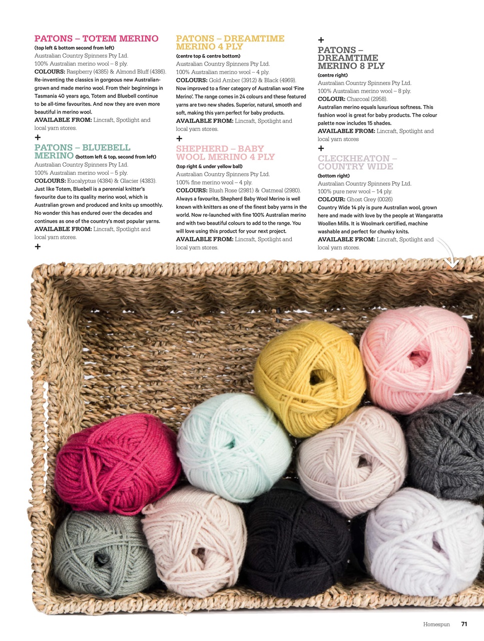 Homespun Preview Pages