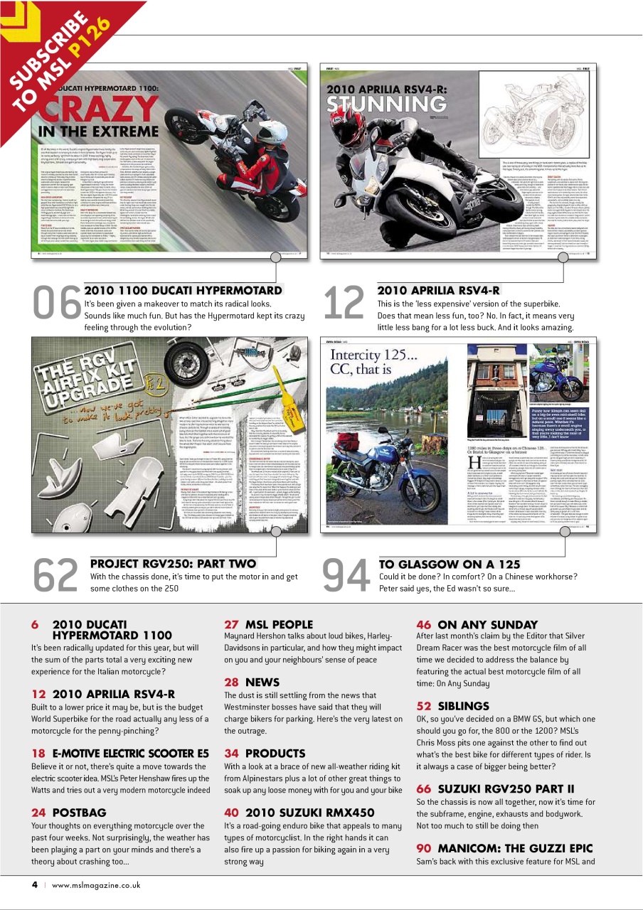Motorcycle Sport & Leisure Preview Pages